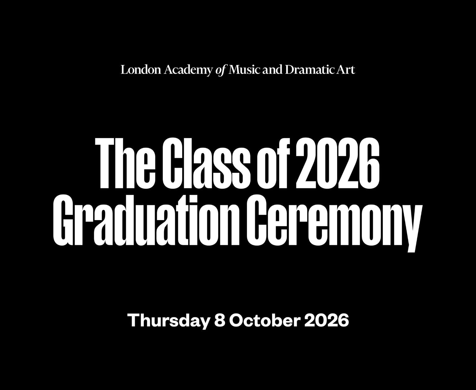 Graduation Ceremony 2026