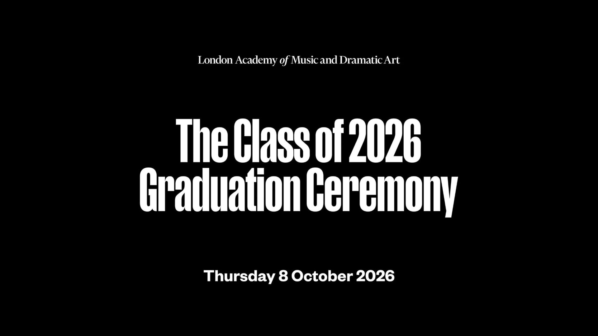Graduation Ceremony 2026